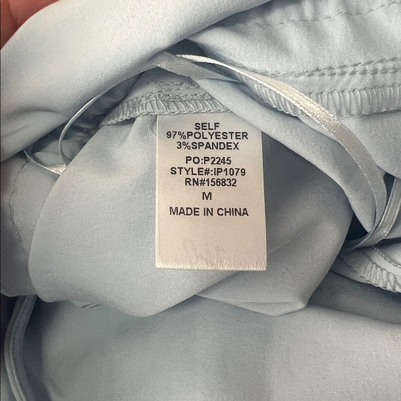 New BIBI light blue halter wrap style jumpsuit M - Picture 8 of 14